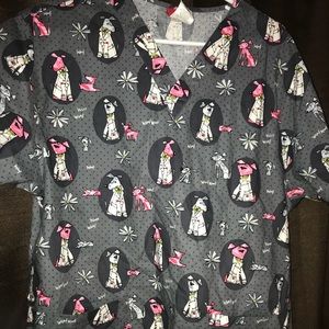 Dickies dog print scrub top🐶